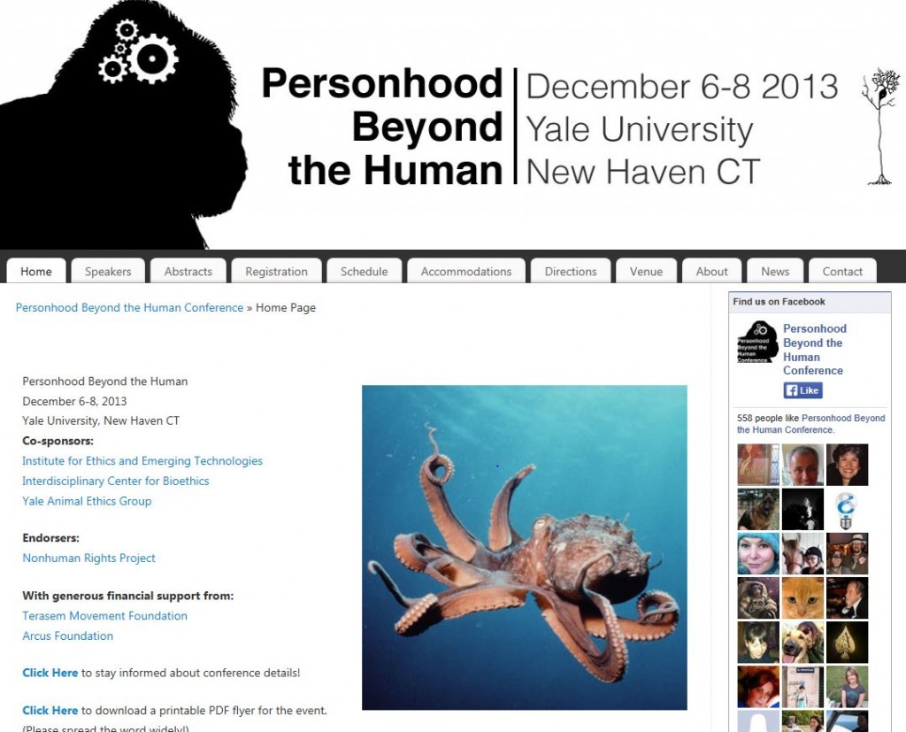 Personhood Beyond the Human Conference Yale Dec 2013