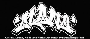 Logo of the African, Latino, Asian, and Native American (ALANA) Intercultural Programming Board